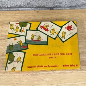 1960’s Antique Anglo-Canadian Pulp & Paper Mills Holiday Safety Kit